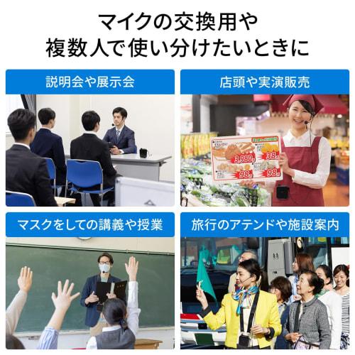 Sanwa Direct 400-SP105 Dedicated Head Microphone 400-SP105HM