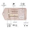 Travel Portable Jewelry Organizer Roll Foldable Jewelry Case for Bracelet Ring Necklaces Earring Jewelry Storage Bag Travel Bags