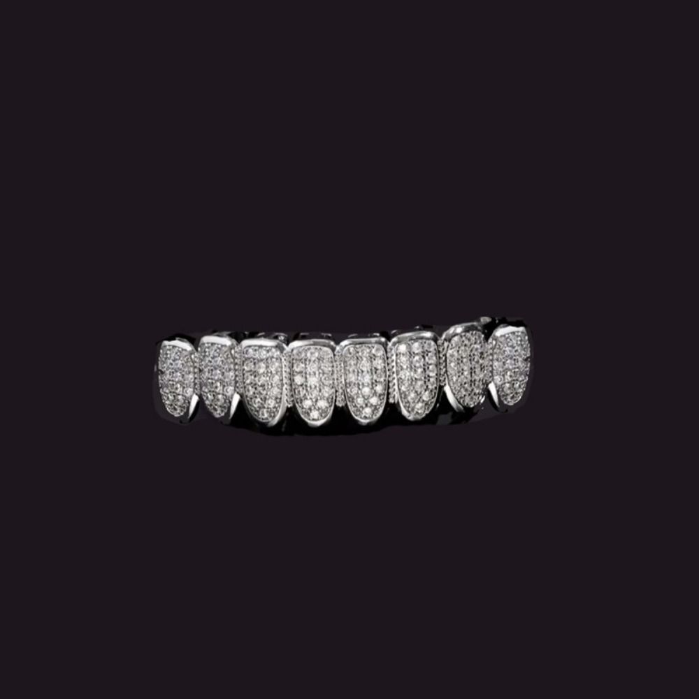 Removable Design Hiphop Teeth Grillz Top & Bottom Set Charm Teeth Grillz  Dental Crown
