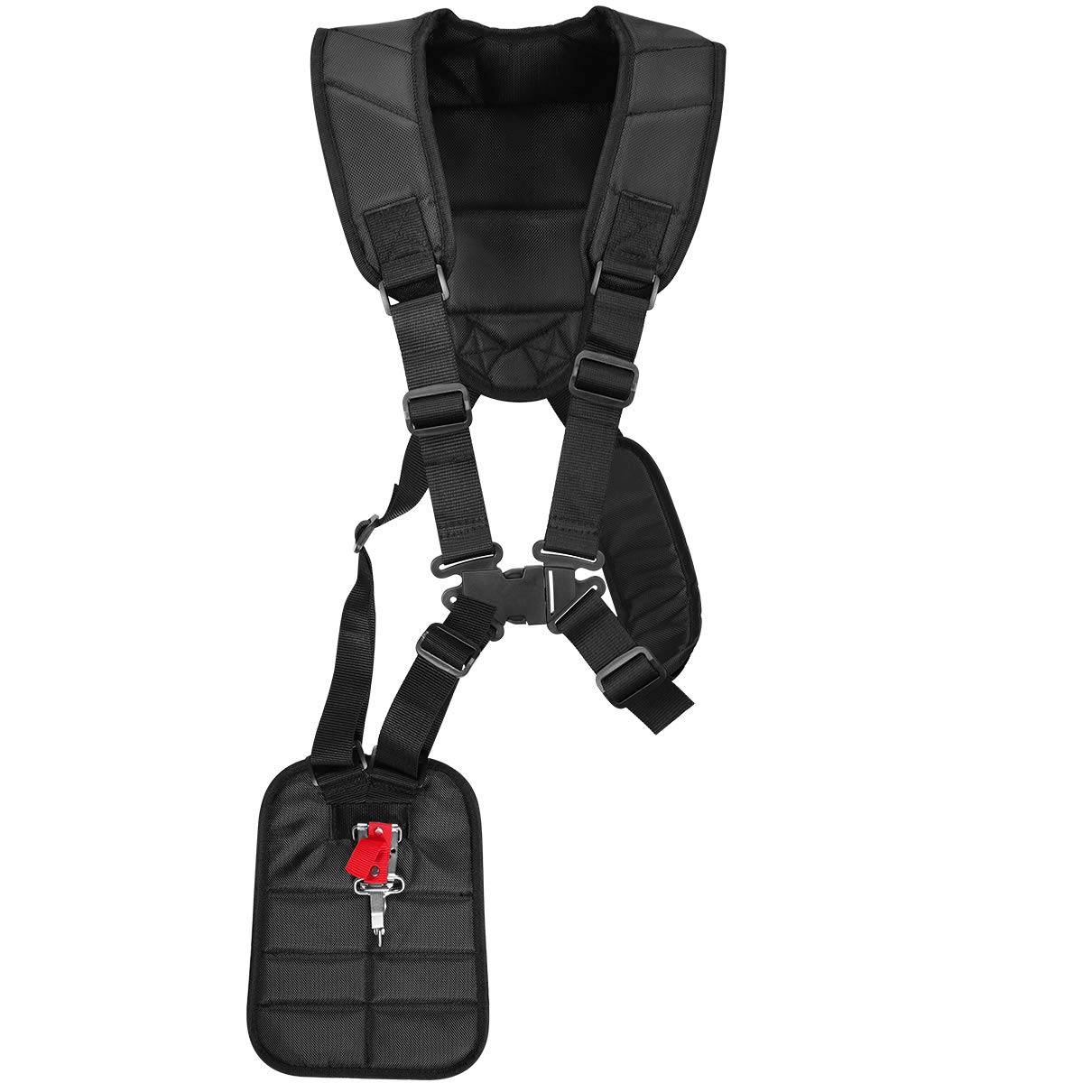 

WINOMO Brush Cutter Shoulder Band Shoulder Harness Carry Back Type Grass Cutter Shoulder Belt Double Type Wide Waist Pad Included Brush Cutter чорний