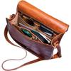 Dark Brown Crossbody Shoulder Saddle Bag Purse for Women, Cross-body Handbag for Girls.