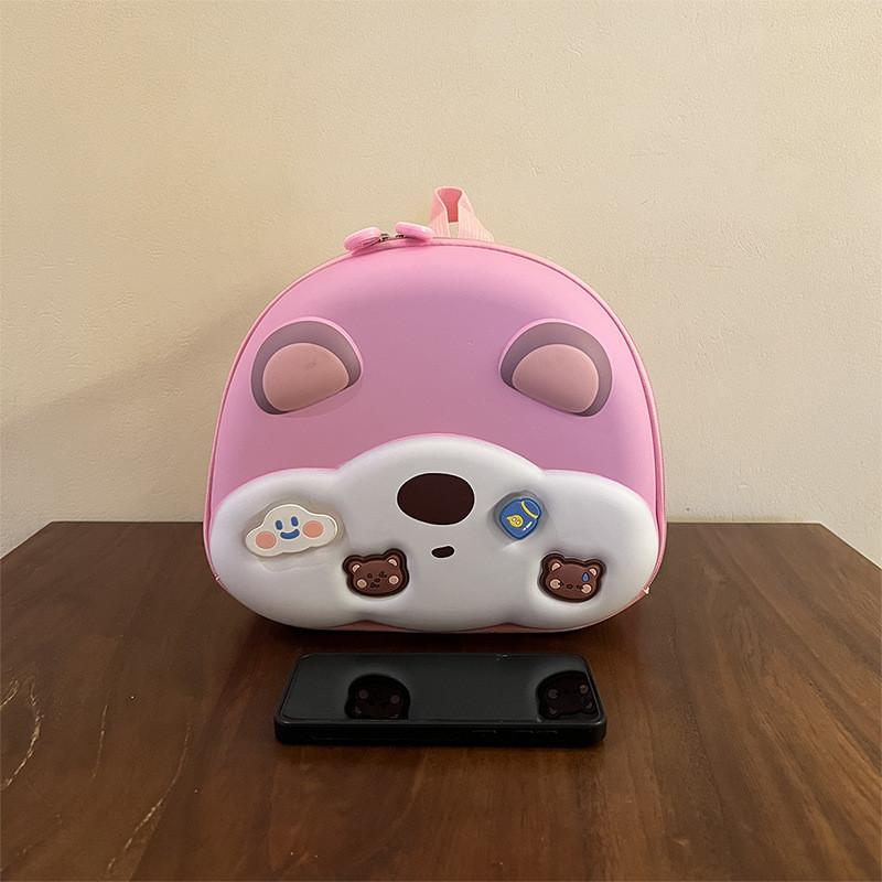 Cartoon Animal Bear Unisex Kids Fashion Oxford Eggshell Bag Backpack School