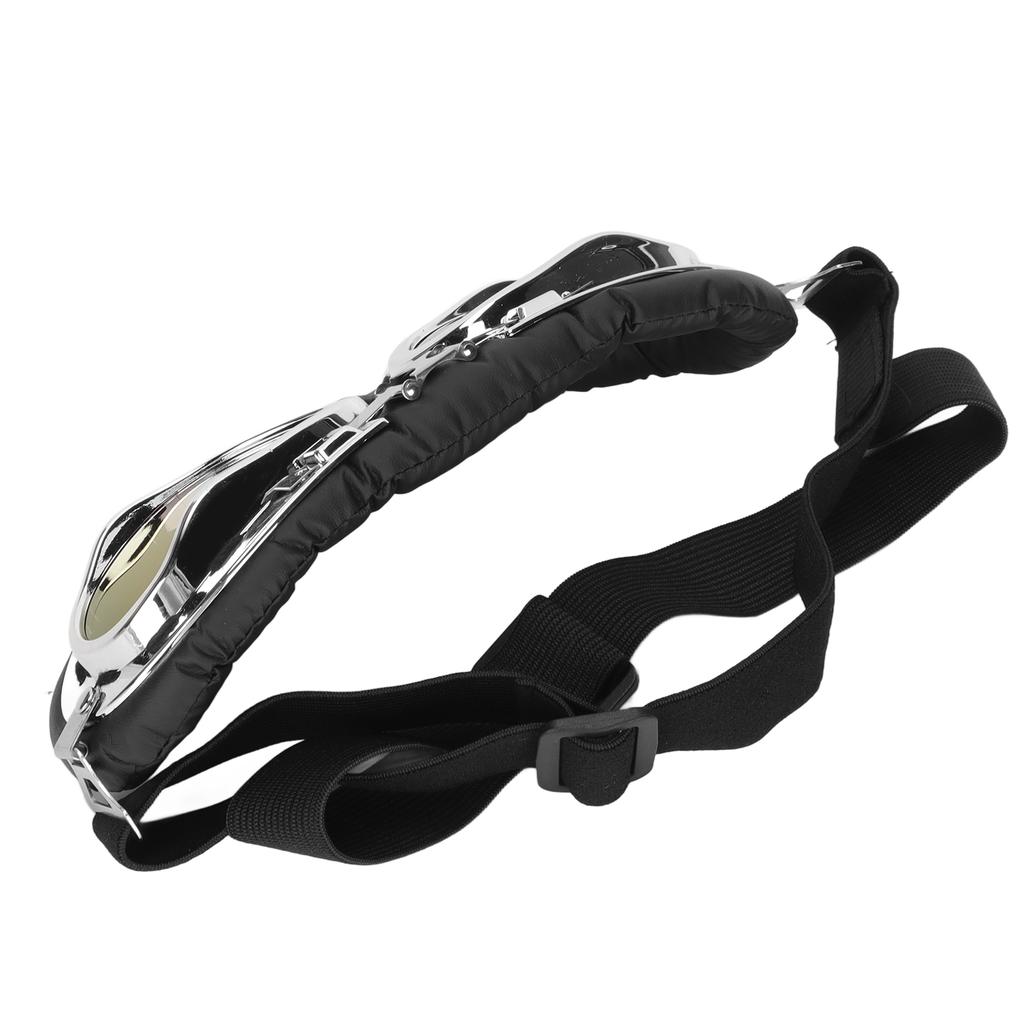 Dog Goggles Dog Eye Protection Sunglasses with Folding Frame and Elastic Strap for Medium Large Dog