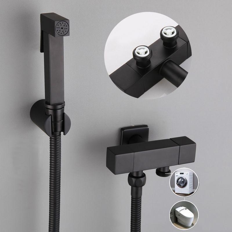 Matte Black Bathroom Bidets Faucet Toilet Cleaner Bidet Sprayer Toilet Faucets Hygienic Bidet Taps Shower Spray Gun