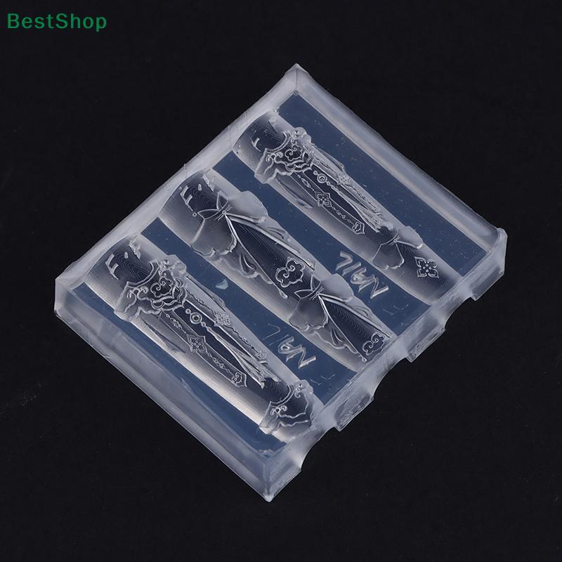 3D Silicone Nail Art Mold Chinese Style Cloud Shoulder Relief Design High-transparency Manicure Template