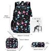 3pcs/set Cute Student Backpack Primary Schoolbag Rabbits and quicks and Kawaii Student Backpack Teenage Girls Handbag Rucksack
