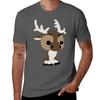 Adorable Reindeer Tshirt Outdoor Sports Short Sleeve Top