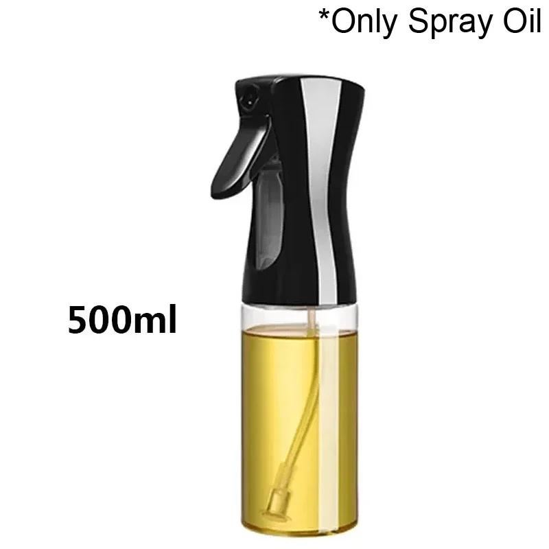 2 In 1 Glass Spray Oil Sprayer Bottle 470ml Spray Oil Dispenser Bottole Cruet BBQ Kitchen Baking Roasting Picnic Kitchen Tool