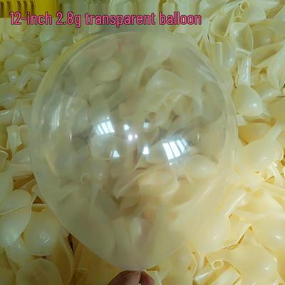 2.8g 12-Inch Transparent Balloons for Weddings and Celebrations - Special Offer
