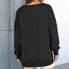 Women's Loose And Comfortable Solid Color V-neck Loose Sportswear Sweatshirt