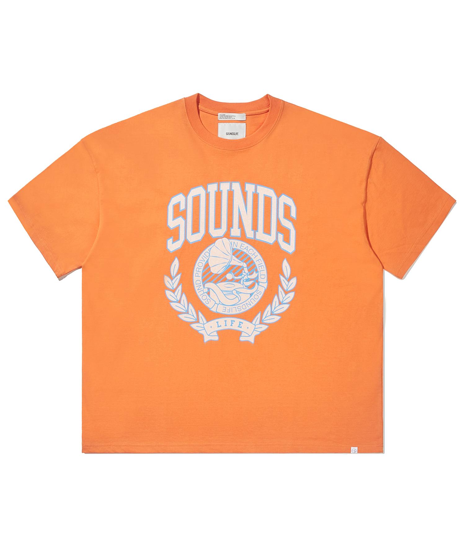 Sounds Life Sounds Graphic T-Shirt Orange L/Free