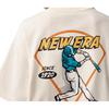 New Era SS24 Baseball Print Minimalist Casual Breathable Short Sleeve T-Shirt Unisex Tops Ivory 14187342
