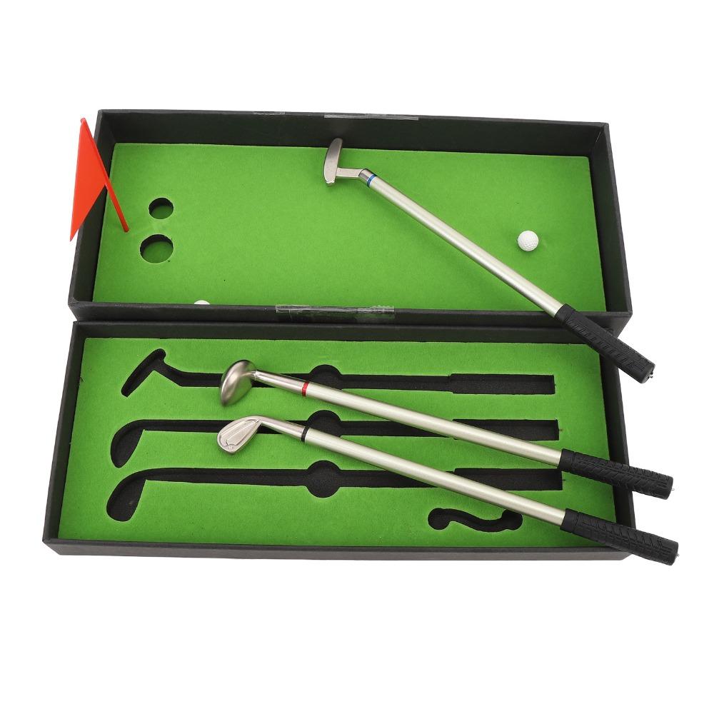 7PCS Simulated Mini Design Golfers Pen Set Smooth Writing Golfers Club Pen Set  Golf Enthusiasts