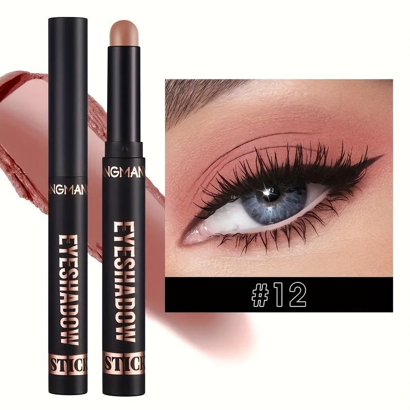 Lidschattenstift, wasserfester Lidschattenstift, lang anhaltender schimmernder Glitzer-Lidschattenstift, Pigment-Make-up-Lidschattenstift