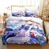Genshin Impact Sangonomiya Kokomi Bedding Set Printed With Pillowcase Bed Duvet Cover Soft Queen King Size Bedclothes Home