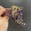 Broșă Bo Xin Yun Wisteria din Cristal Rafinat – Corsaj la Modă de Lux pentru Îmbrăcăminte și Rochii