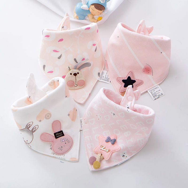 Unisex Triangle Baby Bibs: Pure Cotton, Waterproof, Super Soft, Double Snap, Scarf Wrap