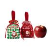 High Quality Velvet Christmas Gift Bag Drawstring Candy Box Reusable Diy Christmas Apple Bags Home New Year Party Decoration