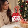 Christmas Goodie Bags for Kids, Small Candy Gift Bags with Handles and Button Closure for Christmas Eve Gifts