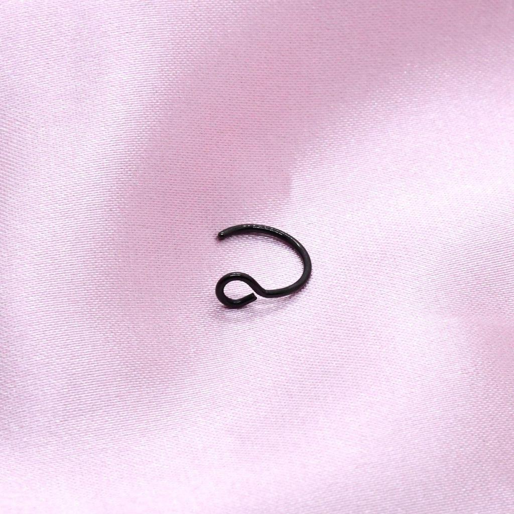 Anello al Naso Finto a C in Acciaio Inossidabile - Gioiello per Piercing al Corpo Elettroplaccato