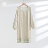 2024 Summer Pajamas Women's Short Sleeve Pants Tribute Satin Cotton Silk Placket Minimalist Floral Can Be Outerwear Homewear Suit