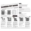 Pet Screen Door Dog and Cat Flap Door for Screen Door In Out 2Way Locking Pets Doors