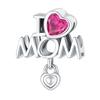 Beads Copper Charms Original I Love My Mother Letters Beads Fit Bracelet Jewelry Diy Women Fine Gift Accessory