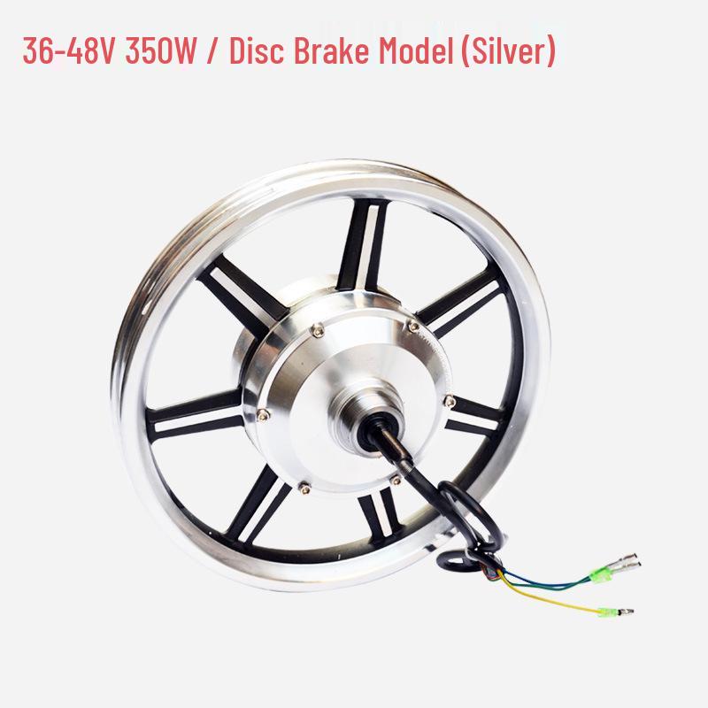 14-Inch Folding Electric Bike, Brushless Geared Motor, 36V/48V, 500W/350W, Dual Hub Drive