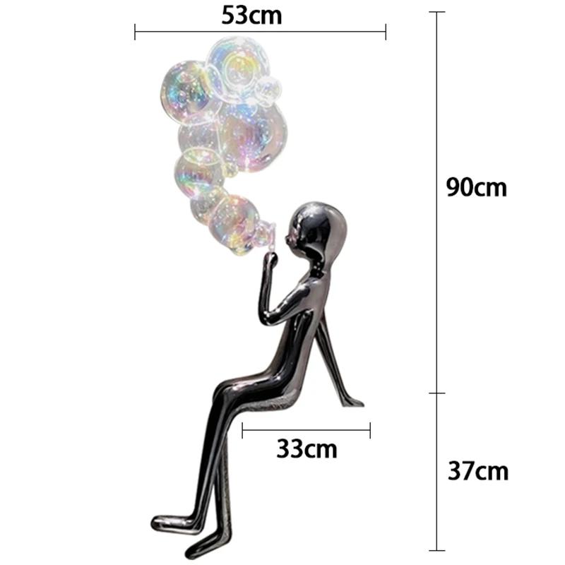 Modern Sculptures Living Room Creative Aesthetic Sculptures People Luxury Nordic Design Figurines Elegant Statue Home Decoration