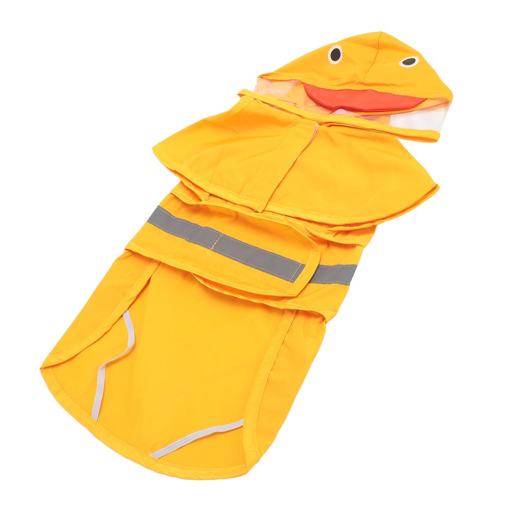 Dog Raincoat Waterproof Transparent PVC Brim Hooded Dog Rain Jacket for Pet Outdoor Activities