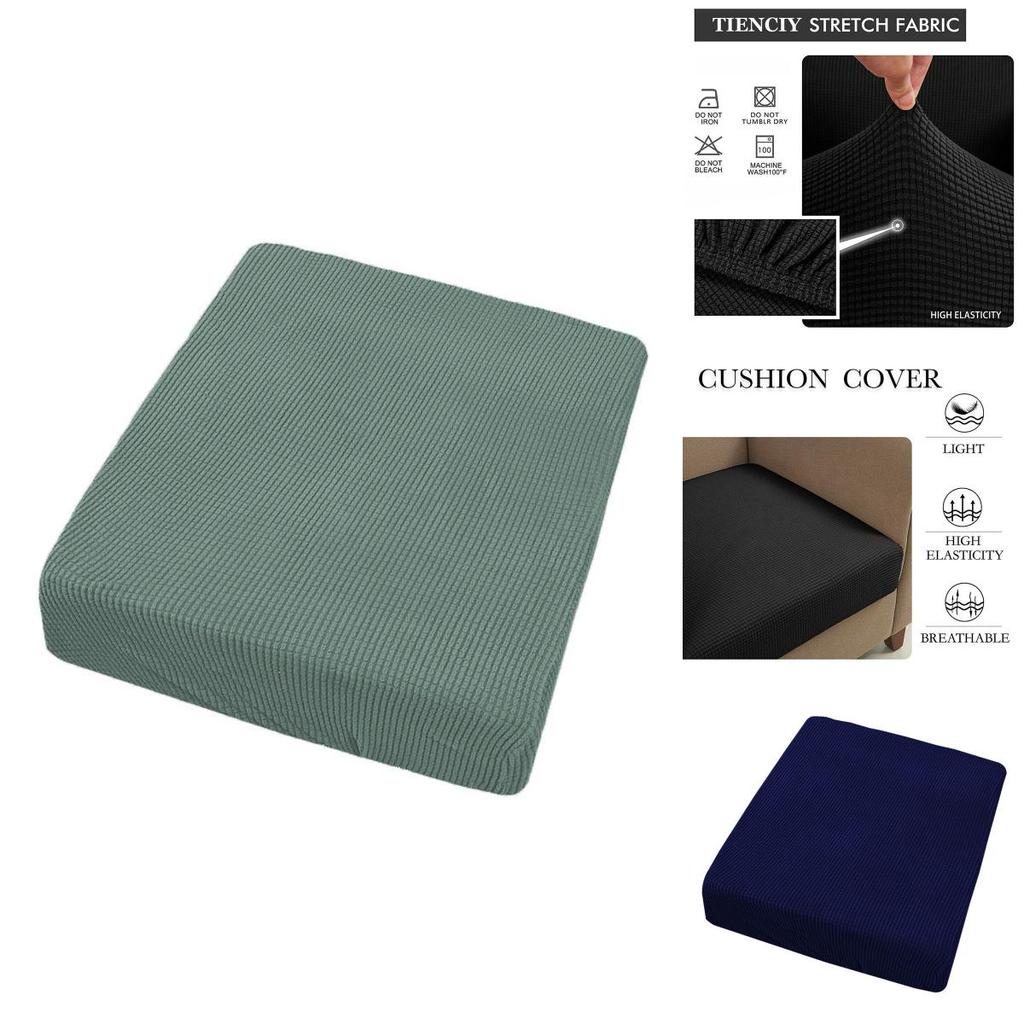Stretchy Couch Seat Cushion Cover Soft Hand-feeling Easy To Fit Protector