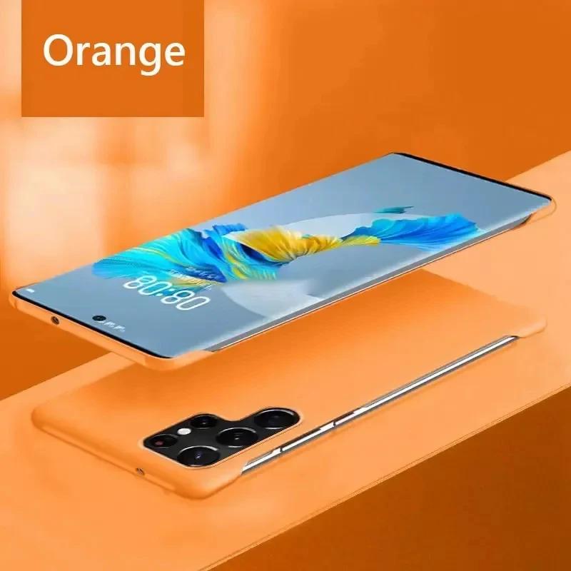Rahmenlose Dünne Skin Hartschalen-Rückseitenabdeckung Hülle An Für Samsung Galaxy S25 S23 FE S24 Ultra S21 FE S22 Plus 5G Stoßfest Fundas Coque