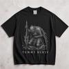 Tummy Hurts Shirt, Medieval Knight Graphic Tee, Dark Fantasy Meme Apparel, Funny Stomach Ache Gift, Gothic Warrior Top