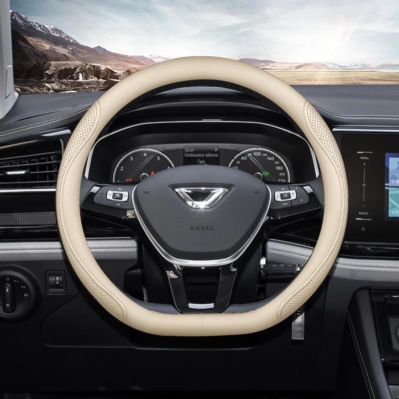 Universal Non-Slip Steering Wheel Cover for Jetta VS5, VS7, VA3 - Lightweight, Ultra-Thin, All-Season.