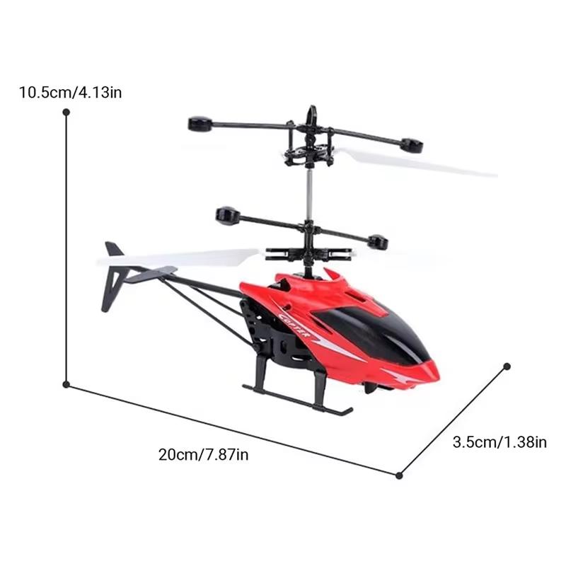 Inductive Aircraft Helicopter with Light Aircraft Suspension Two Anti-fall Games Rechargeable Children's Toys