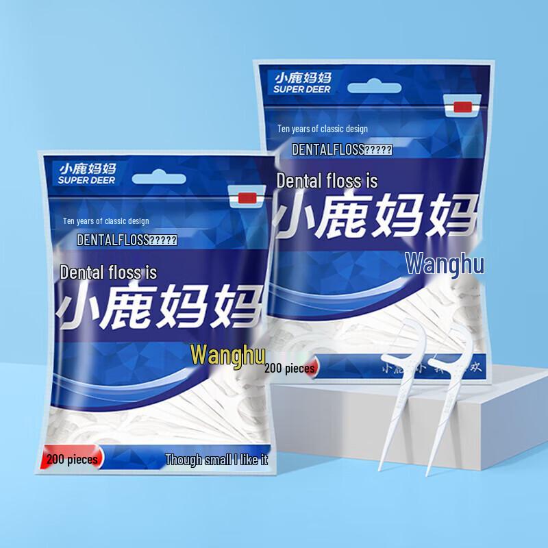 Little Deer Mom Dental Floss Sticks, 600 Count