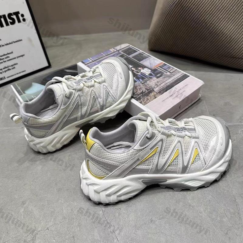 Fashion Women Sneakers 2025 Summer Mesh Breathable Round Toe Non Slip Sports Shoes Comfortable Outdoor Fashion Lace-up Vulcanize Shoes