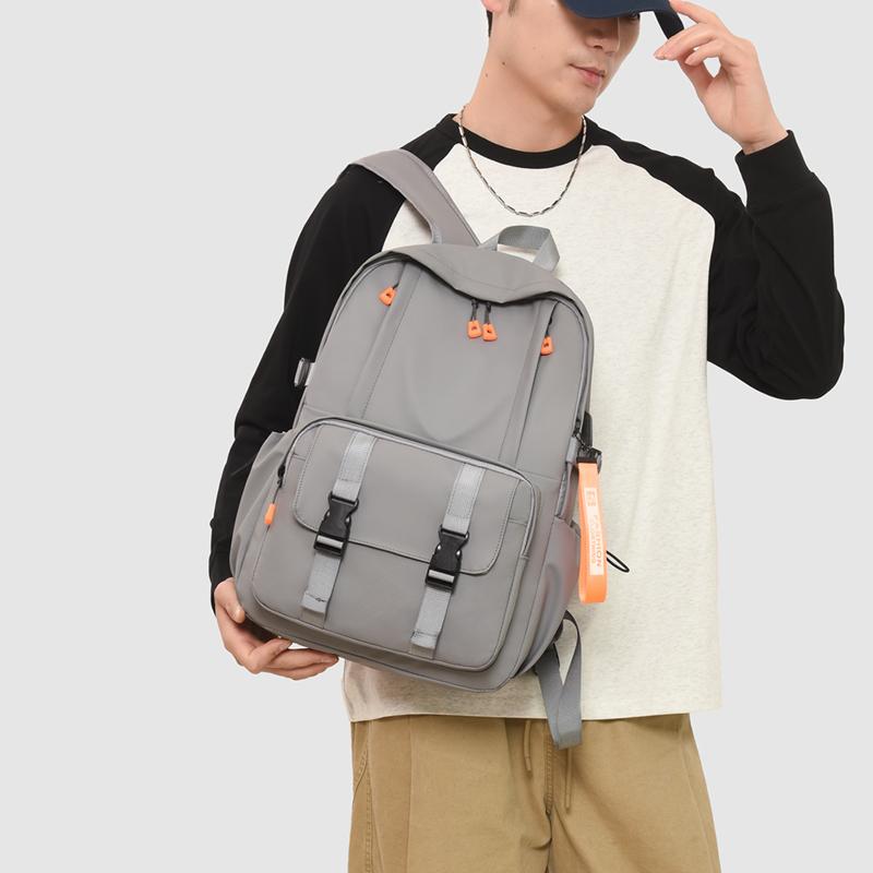 Newest Backpack with USB Men's Fashion Backpack Men's Business Computer Bag Large Capacity Travel Bag College Schoolbag