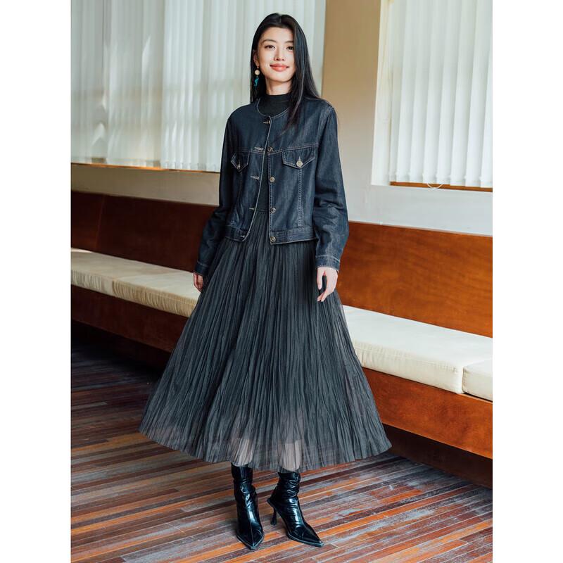 

Jiuzi Annakoo Элегантное трикотажное платье из шерсти, имитирующее костюм-двойку 2XL