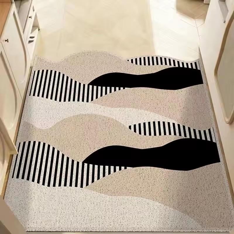 Silk Circle Entrance Door Mat Dirt Resistant and Dirt Resistant Foot Mat Cloud Shaped Door Mat Cutting At The Entrance