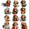 Christmas Tree Decorations 24 Days Dachshund Advent Calendar with Acrylic Pendants, Countdown for Gift Box Set Holiday Decorations, Cute Hanging