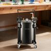 VEVOR Pressure Pot Tank, 20 L Heavy Duty Steel Pressure Pot Tank with Three Quick-Connect Couplers for Home Use, DIY, Art Creations