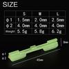 Fishing Light Stick Clip ABS Fishing Float Tip Light Holder Luminous Effect 10PCS/Bag for Night Fishing