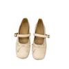 Flat-bottomed evening breeze gentle Mary Jane single shoes women's shoes 2025 new summer French versatile ballet shoes