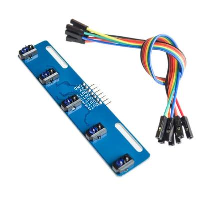 5Channel TCRT5000 IR Photoelectric Switch Barrier Line Track Module Infrared Obstacle Avoidance Sensor For Arduino DIY