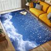 Clouds Stars Crystal Velvet Chair Mat Area Rug - Non-Slip, Floor Mat, Office Desk Chair Rugs, Bedroom Decor.Christmas Gift-1106118