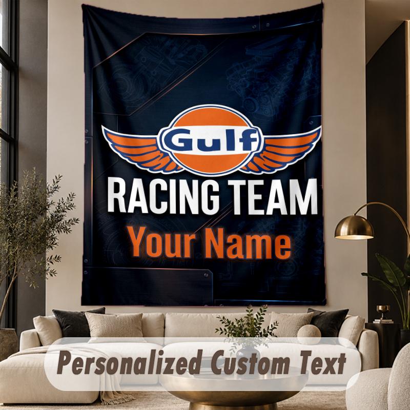 Custom Text Tapestry Gulf Print Wall Tapestry Indoor Living Room Wall Decor
