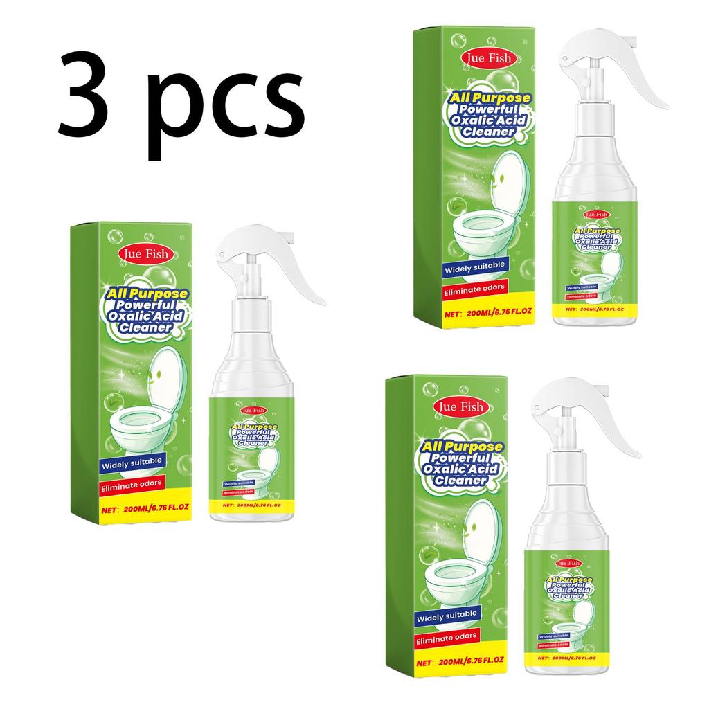 Jue Fish Multi-Purpose Household Cleaning Spray, Deep Bathroom and Kitchen Cleaner, Household Stain and Oil Remover 200ml