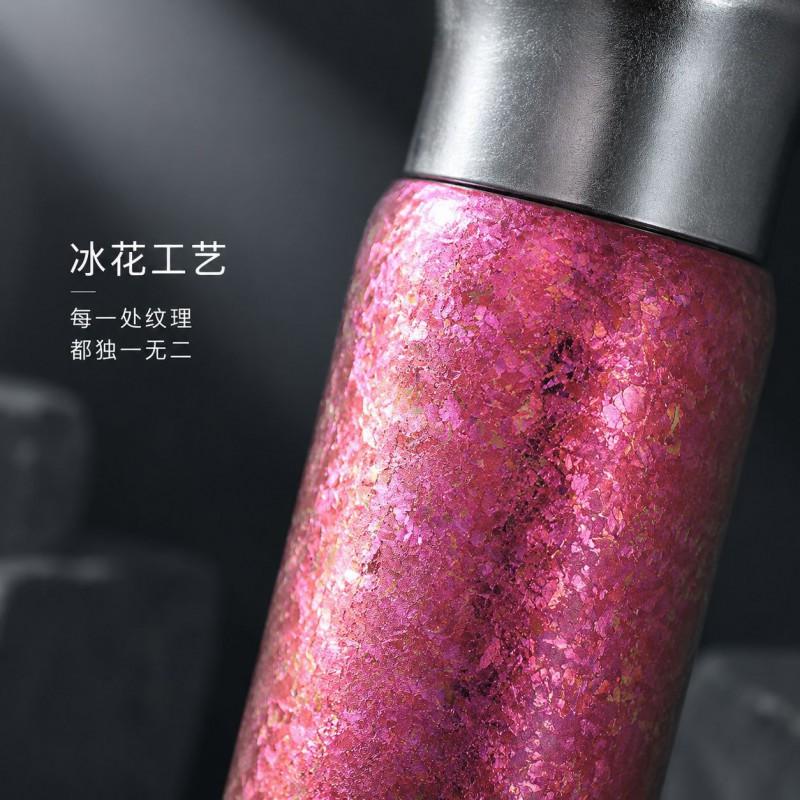 Titanium Vacuum Insulated Travel Mug With Tea Infuser 450ml Double Wall Leakproof Office Home Outdoor