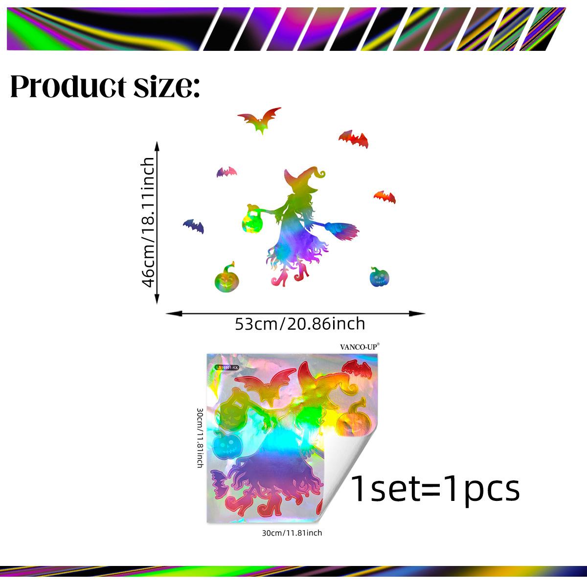 

Ls 165.01 Million Holy Day Lantern Witch Pumpkin Laser Sticker Ornament Angle Different Color Light Different